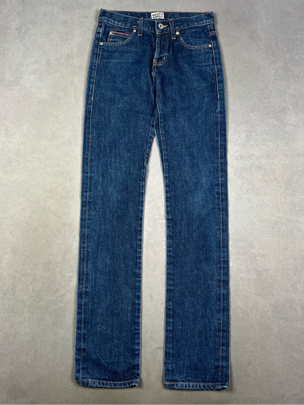 Naked & Famous Denim Dark Blue Straight-Leg Jeans Selvedge
